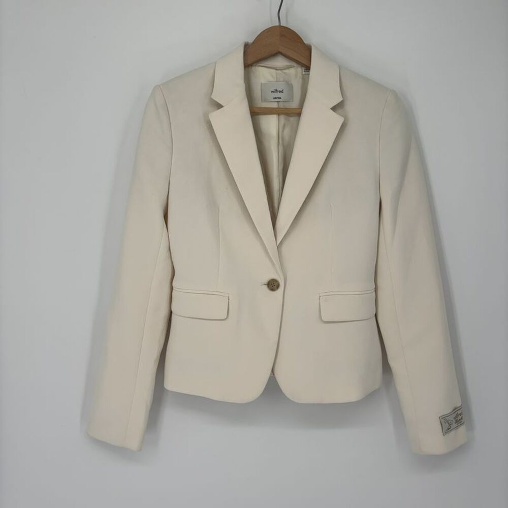 Wilfred Ivory Suit Jacket Blazer